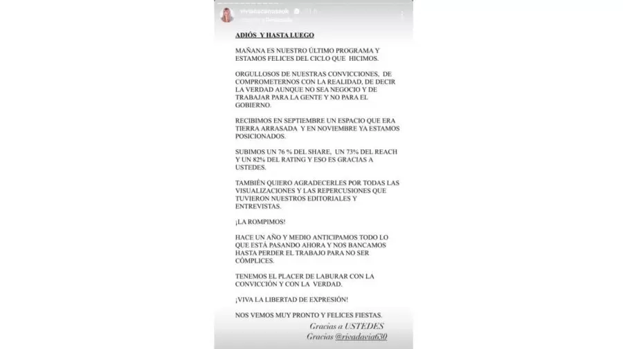 Comunicado de Canosa.