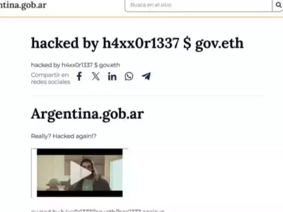 Especialistas explicaron que el portal sufri� lo que en la jerga se conoce como un deface: un cambio de imagen en la portada.