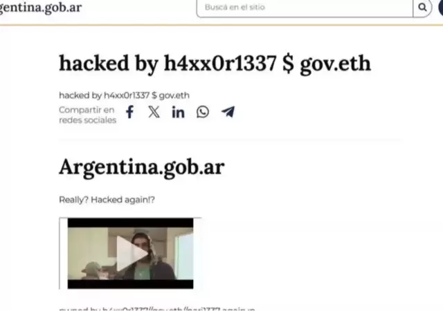 Especialistas explicaron que el portal sufri� lo que en la jerga se conoce como un deface: un cambio de imagen en la portada.