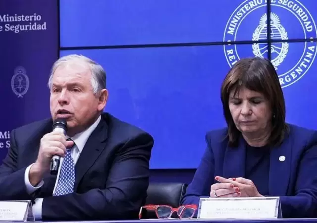 Los ministros de Seguridad y Relaciones Exteriores, Patricia Bullrich y Gerardo Werthein