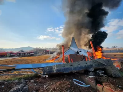 Tragedia a�rea en Corea del Sur: 179 muertos en un aterrizaje fallido