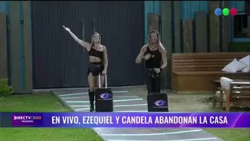 Candela y Ezequiel quedaron eliminados al ser los menos votados por el público.