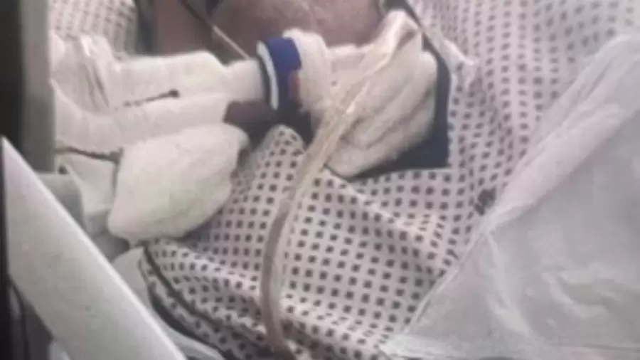 Imagen de Jorge Lanata entubado, en el Hospital Italiano.