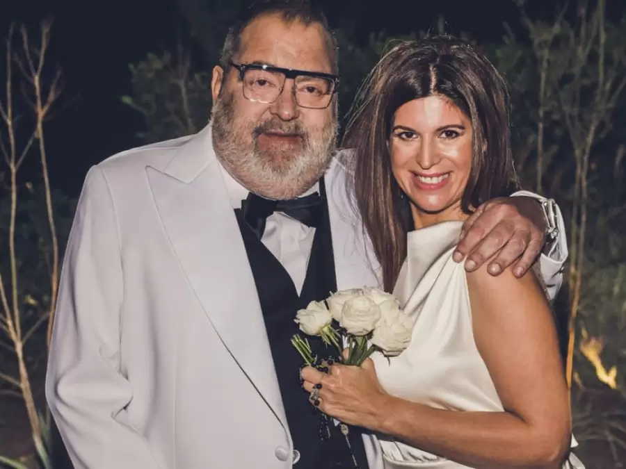 El casamiento de Lanata con Elba Marcovecchio, en el 2022.