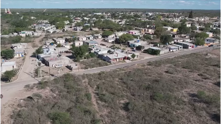 Zona de los terrenos ilegales de la localidad cordobesa.