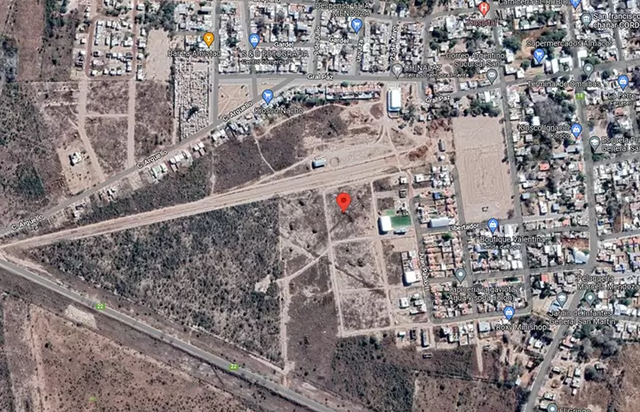 Plano a�reo de San Francisco del Cha�ar.