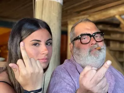 Jorge Lanata y su hija Lola.
