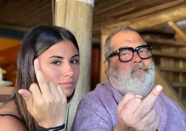 Jorge Lanata y su hija Lola.
