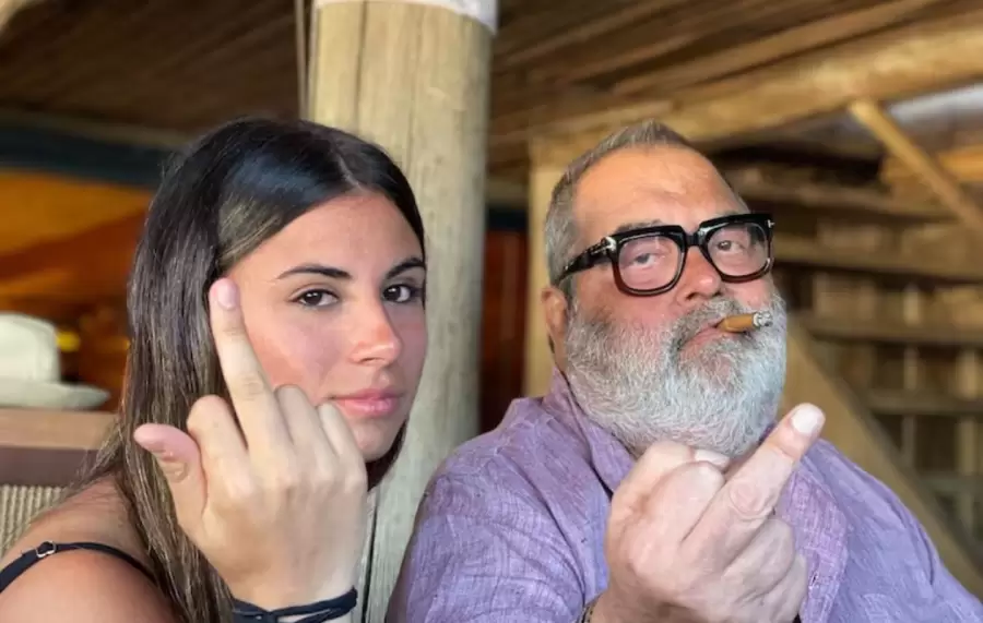 Jorge Lanata y su hija Lola.