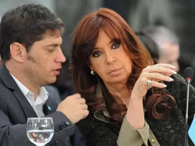 Kicillof y Cristina, enfrentados por el trono del PJ. (Fuente: web)