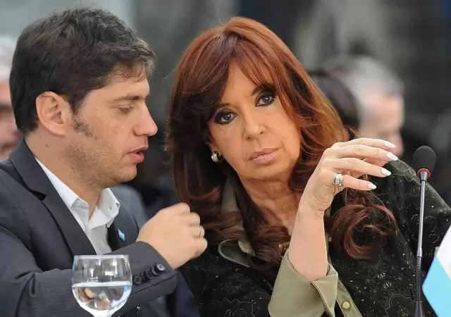 Kicillof y Cristina, enfrentados por el trono del PJ. (Fuente: web)