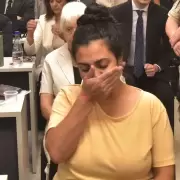 Brenda Ag�ero, imputada por la muerte de beb�s en C�rdoba, llor� durante el juicio