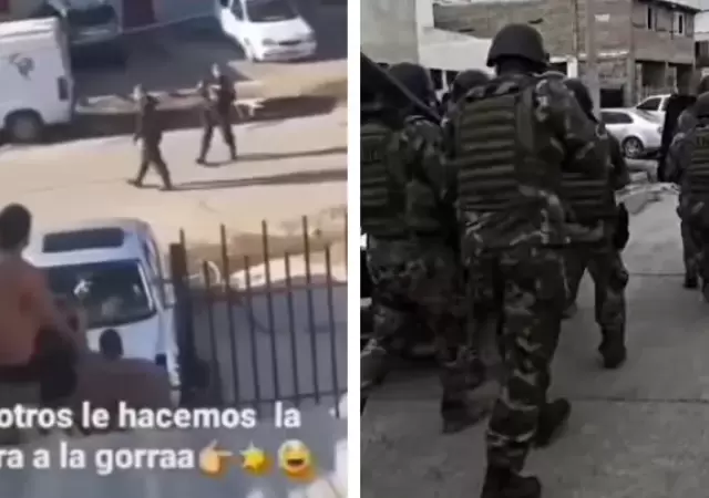 El chat del joven que se mostr� orgulloso de su agresi�n a la Polic�a de Chubut y el momento del allanamiento donde fue detenido.