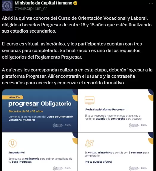 El comunicado que se comparti� en diciembre de 2024