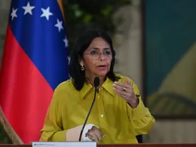 Delcy Rodr�guez pide a EE.UU. una "agenda de cooperaci�n" sin nombrar a Maduro