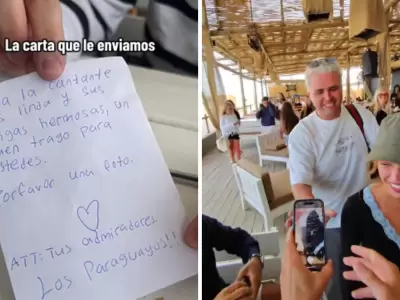 Fan�ticos sorprenden a Nicki Nicole y su reacci�n es viral.