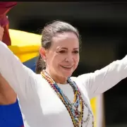 Corina Machado areng� a todos los venezolanos antichavistas a movilizarse