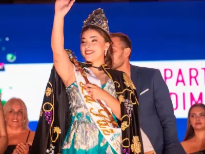 Victoria Lucero, reina de la Vendimia de La Paz.