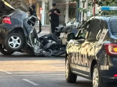 Por la violencia del impacto no se pudo determinar a qu� velocidad se desplazaba el auto siniestrado.