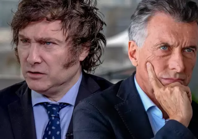 El presidente Javier Milei y Mauricio Macri, titular del PRO. (Imagen: web)