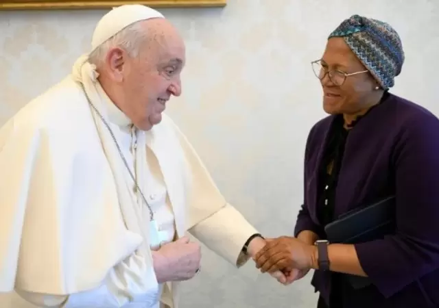 El Papa recibi� al presidente del Comit� Mundial de Seguridad Alimentaria. (Fotograf�a: Agencia NA/Vatican News)