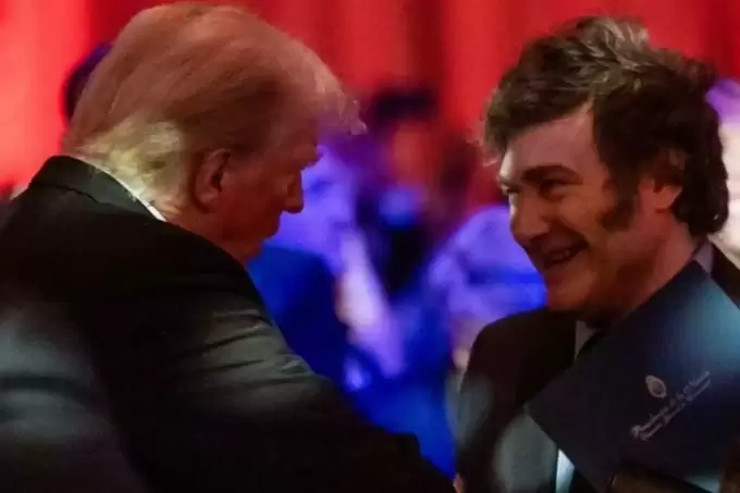 Javier Milei y Donald Trump