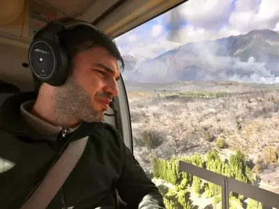 Ignacio Torres recorre la zona de los incendios /
