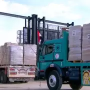 Empez� a llegar ayuda en alimentos y medicamentos para los damnificados por al guerra en Gaza
