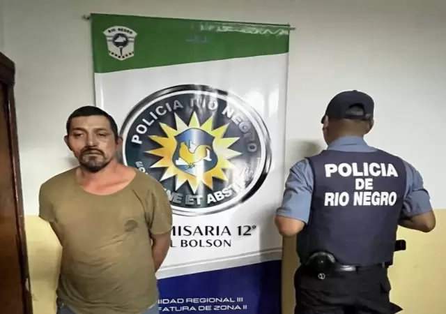 Facundo Jones Huala detenido. /