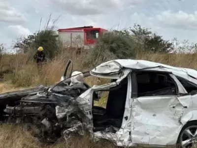 Accidente en Navarro.