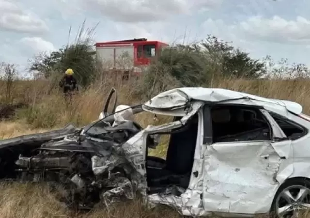 Accidente en Navarro.