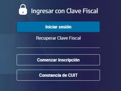 El ingreso en la p�gina web oficial de ARCA.