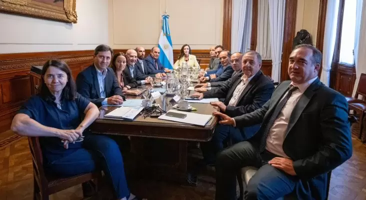 Guillermo Francos, fue recibido por la vicepresidenta de la Naci�n, Victoria Villarruel, y los jefes de bloque aliados y dialoguistas.