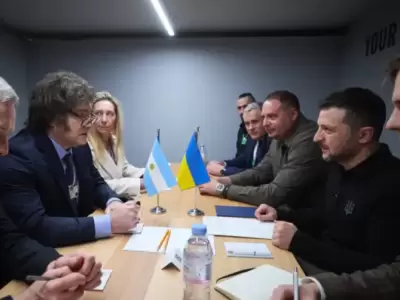 Milei se reuni� con Zelensky en Davos: "Los logros hablan por s� solos".