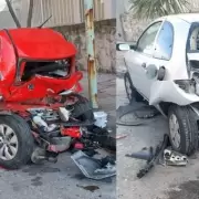 Una chica de 17 a�os, en estado de ebriedad, choc� a dos autos estacionados