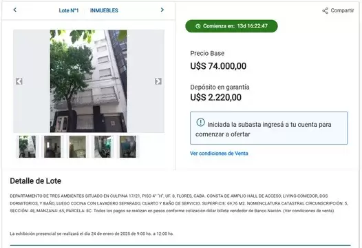 Subasta Flores