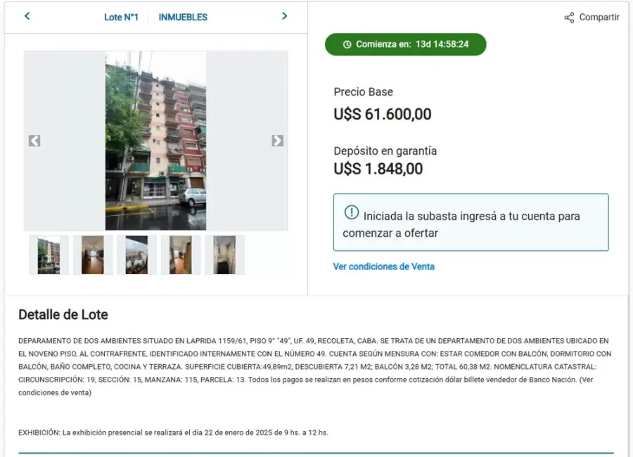 Subasta Recoleta_