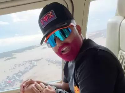 Perro primo aterriz� un helic�ptero en plena playa de Pinamar.