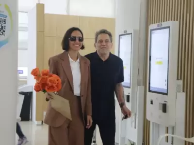 Natal� Franco y Andr�s Calamaro.