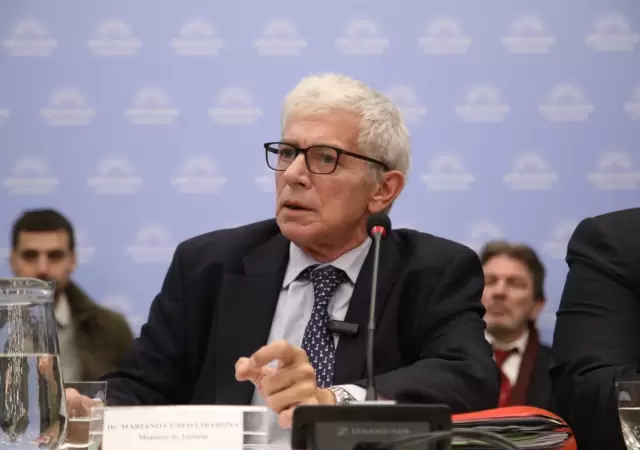 El ministro de Justicia, Mariano C�neo Libarona.