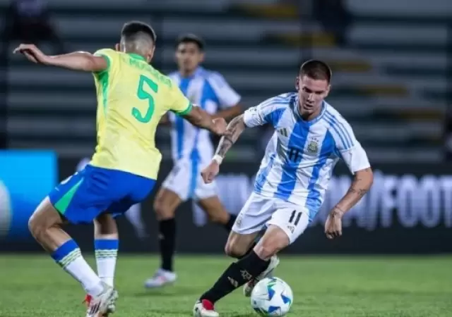 Argentina gole� a Brasil en el Sudamericano Sub 20.