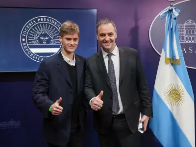 Marco Palazzo y Manuel Adorni. Foto: Instagram / marcopalazzov