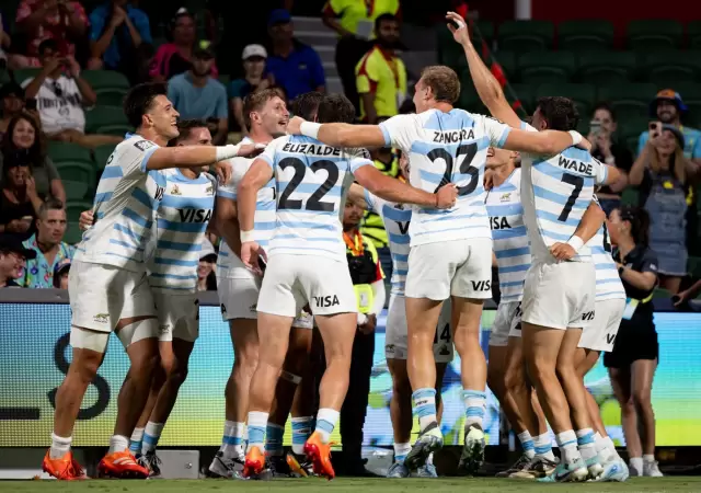 Los Pumas 7's aplastaron a Australia y conquistaron el Oro en Perth