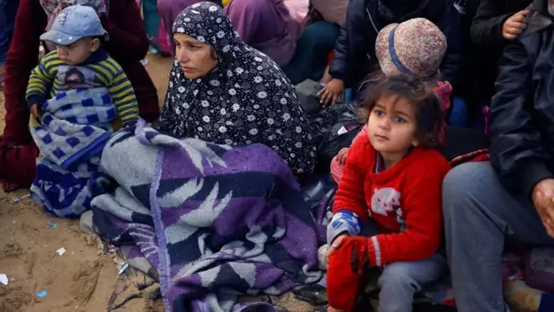 Palestinos que se quedaron sin hogar