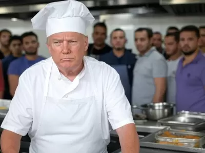 La comunidad hispana realiz� una parodia contra las pol�ticas de Trump contra los inmigrantes.