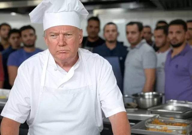 La comunidad hispana realiz� una parodia contra las pol�ticas de Trump contra los inmigrantes.