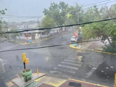 Un frente fr�o provoc� desde las 09.00 la evoluci�n de una tormenta que cerca de las 09.15 precipit� granizo en el Gran Mendoza.