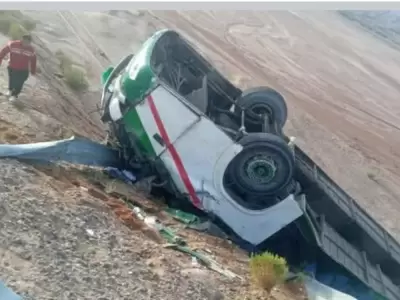 Al menos 19 muertos tras desbarrancar un colectivo en Bolivia