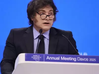 Javier Milei en el Foro de Davos 2025