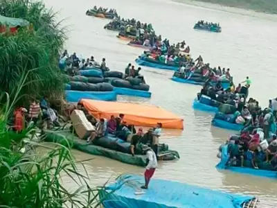 El r�o Bermejo es un curso de agua liberado a la altura de la localidad salte�a de Aguas Blancas.